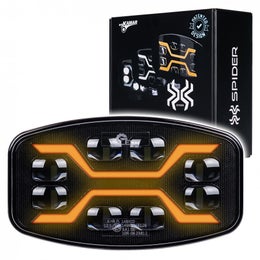 E-hyv&auml;ksytty TruckLed X-SPIDER lis&auml;valo integroidulla majakkatoiminnolla